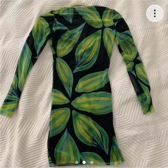 Louisa Ballou x SSENSE green mesh ring dress - Picture 2 of 3